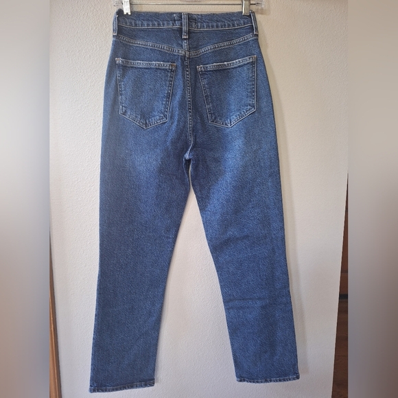 AGOLDE Wilder Jeans Hype Wash Zip Button Closure No Stretch Womens Size 24 - Picture 7 of 7